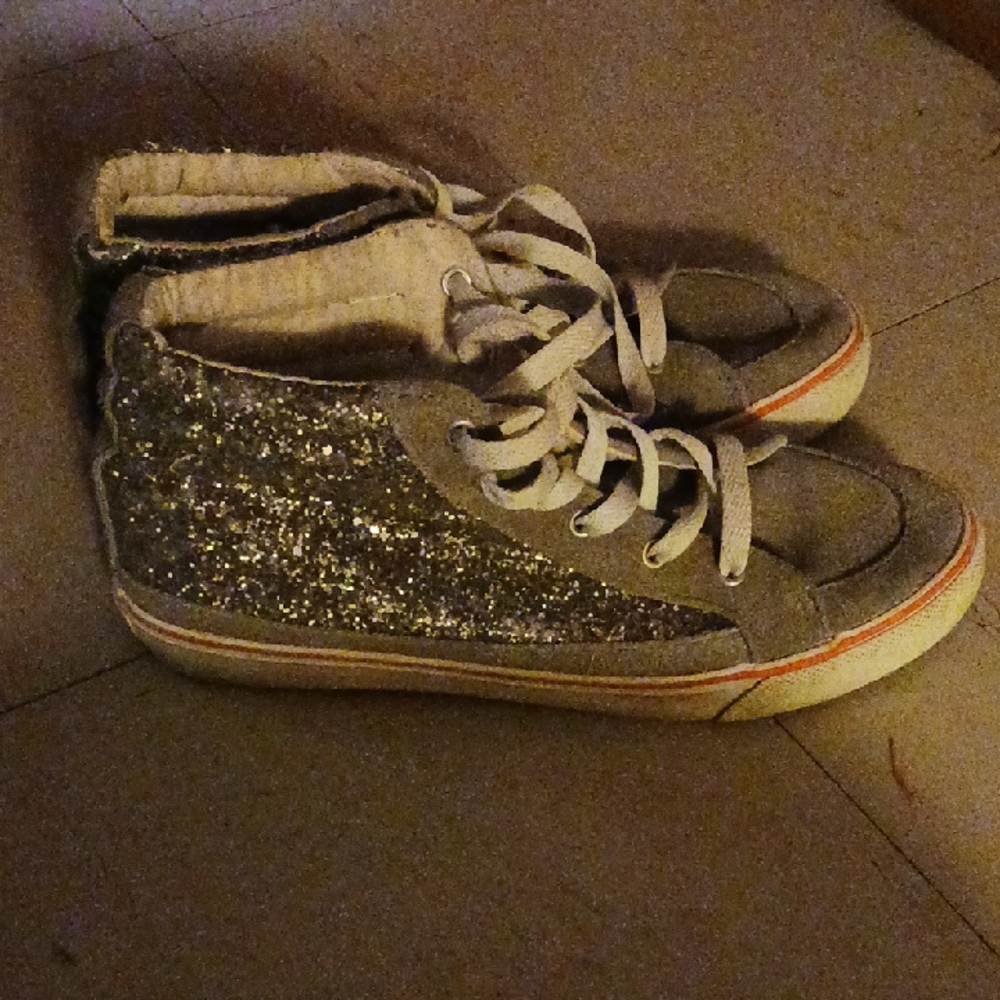 American Eagle Outfitters Glitter High-Top Sneakers